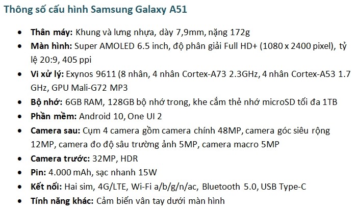 5 Lý Do Samsung A51 Quá Xứng Đáng Với Giá Bán Hiện Tại