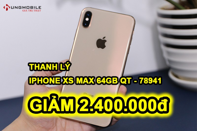iPhone XS Max 64GB Đen cũ (78941)