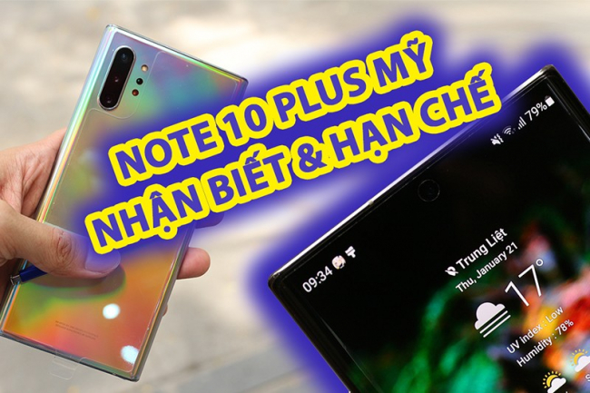 Samsung Note 10 Plus Mỹ 256GB Mới 100% (ĐBH)