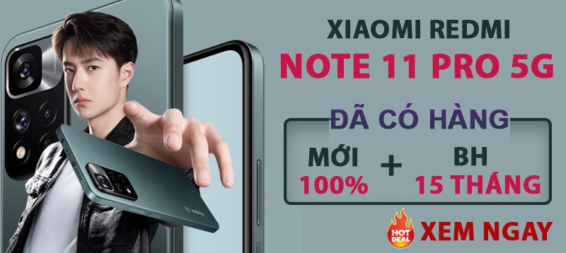 Note 11 Pro 5G 
Đã Về Hàng
