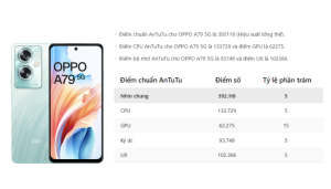 Kiểm tra OPPO A79 5G AnTuTu, Geekbench và test game Liên Quân Mobile