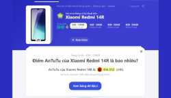 Redmi 14R 5G Antutu hơn 456K điểm: Hiệu năng vượt mong đợi dưới 3 triệu