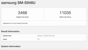 Samsung Galaxy S26 Ultra và Galaxy S26 lộ điểm Geekbench: Snapdragon 8 Elite Gen 5