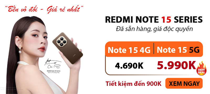 Note 15 Chính Hãng giảm 1 triệu