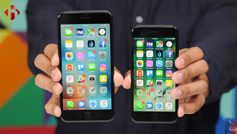 Chất lượng hiển thị trên iPhone 7 và iPhone 7 Plus